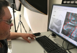 Bearbeitung der Zahnkronen oder Inlay 3D Datei durch unseren Zahntechniker